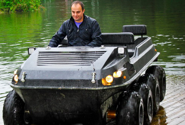 Вездеход Елесей на рыбалке